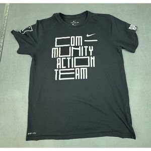 Nike Community Action Team Shirt Mens‎ Large Black Lightweight Graphic Dri Fit